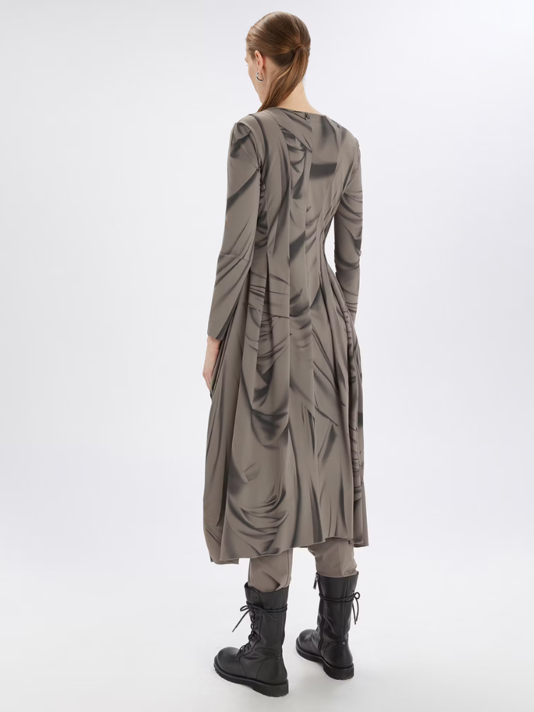 At Length Printed Dress Printed