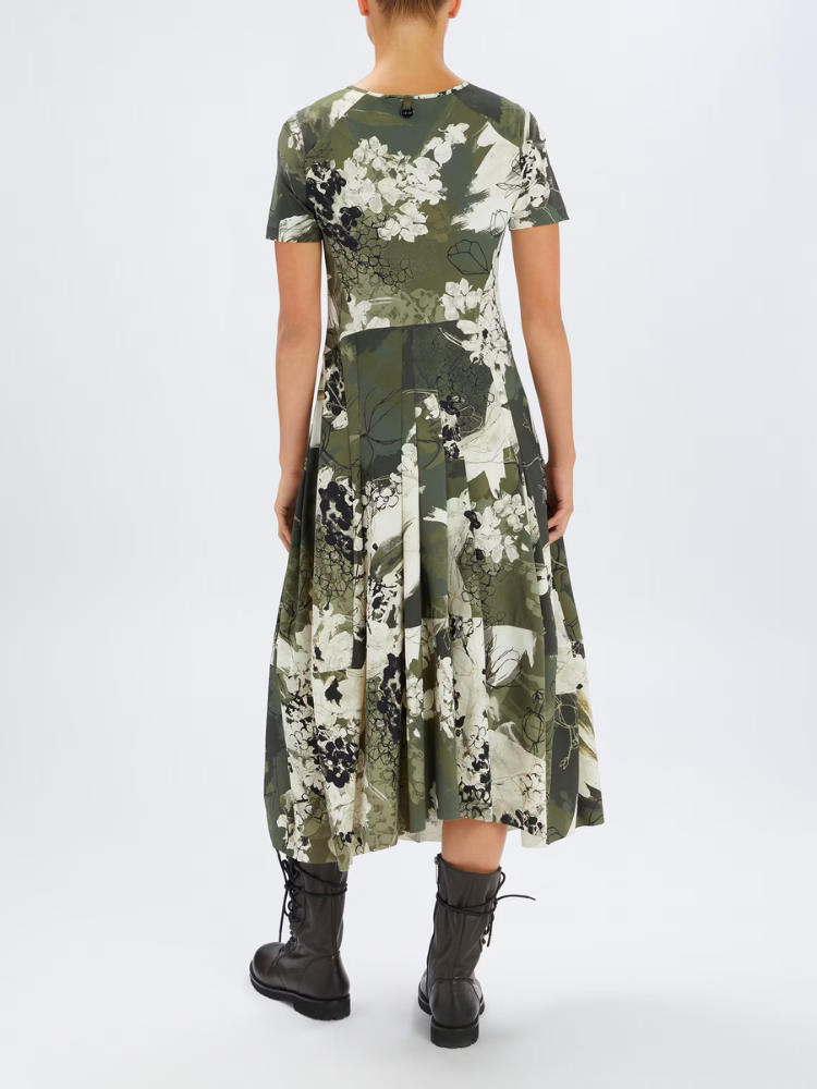 Mesmerize Dress Multi Green Print