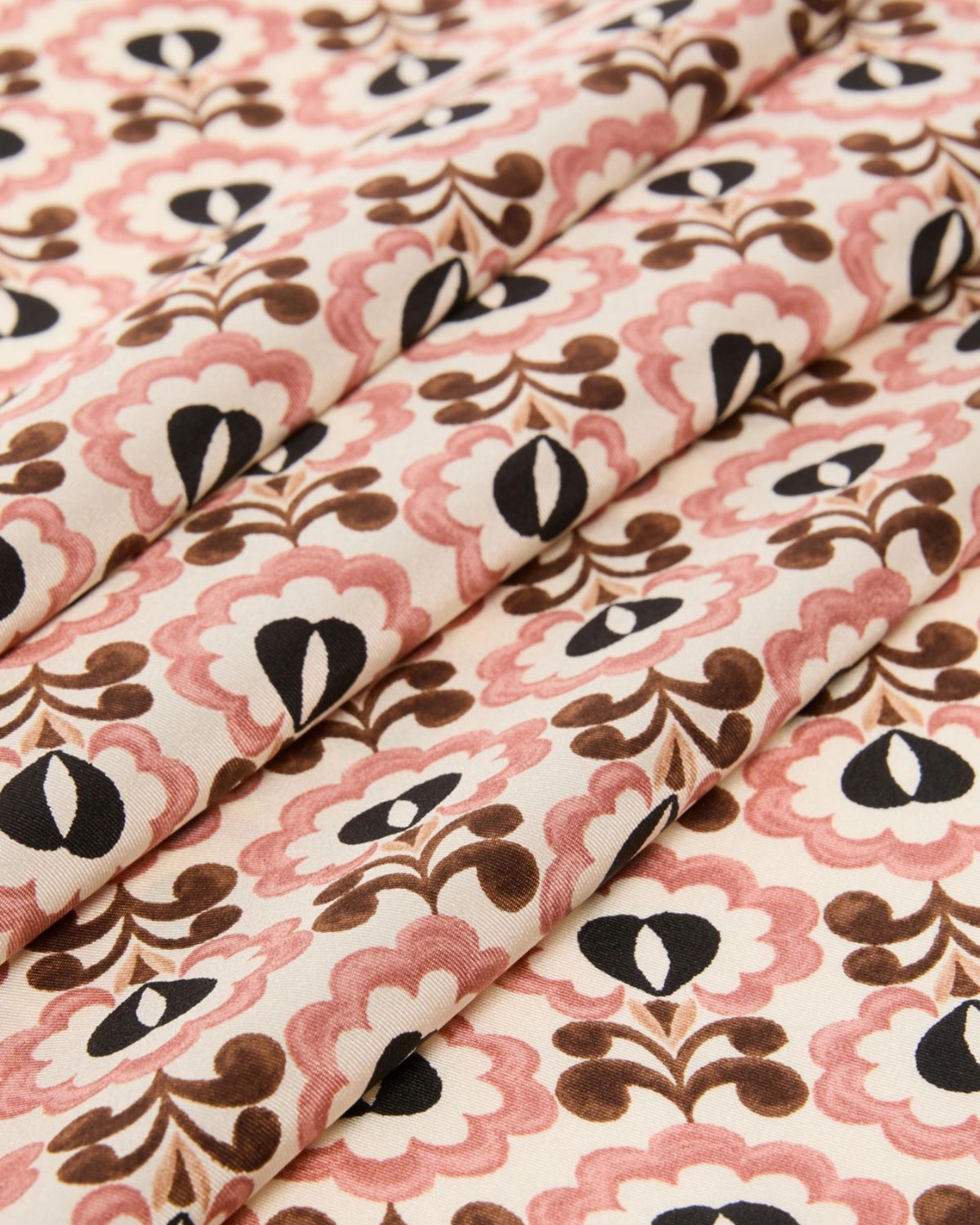 Silk twill foulard scarf Ivory