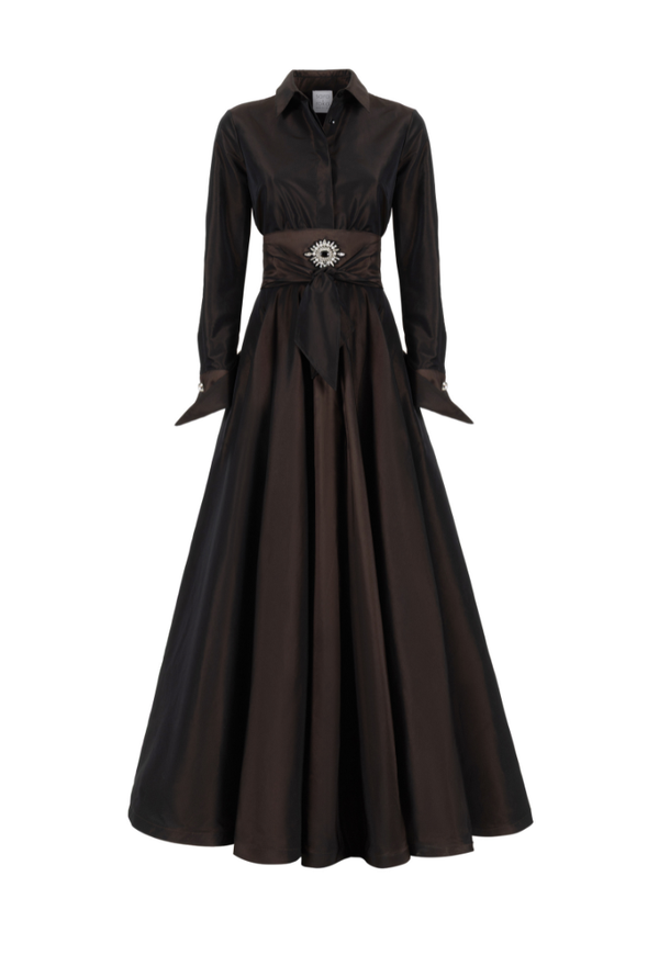 Marisole Dress Iridescent Brown