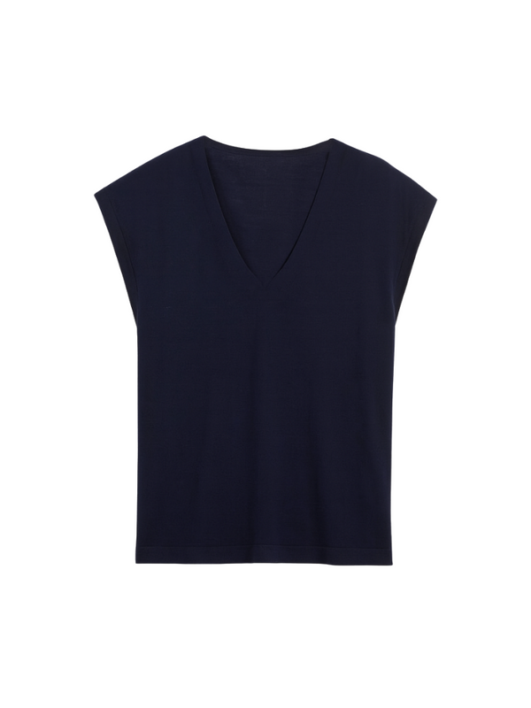 Cubano Knitted Vest Navy
