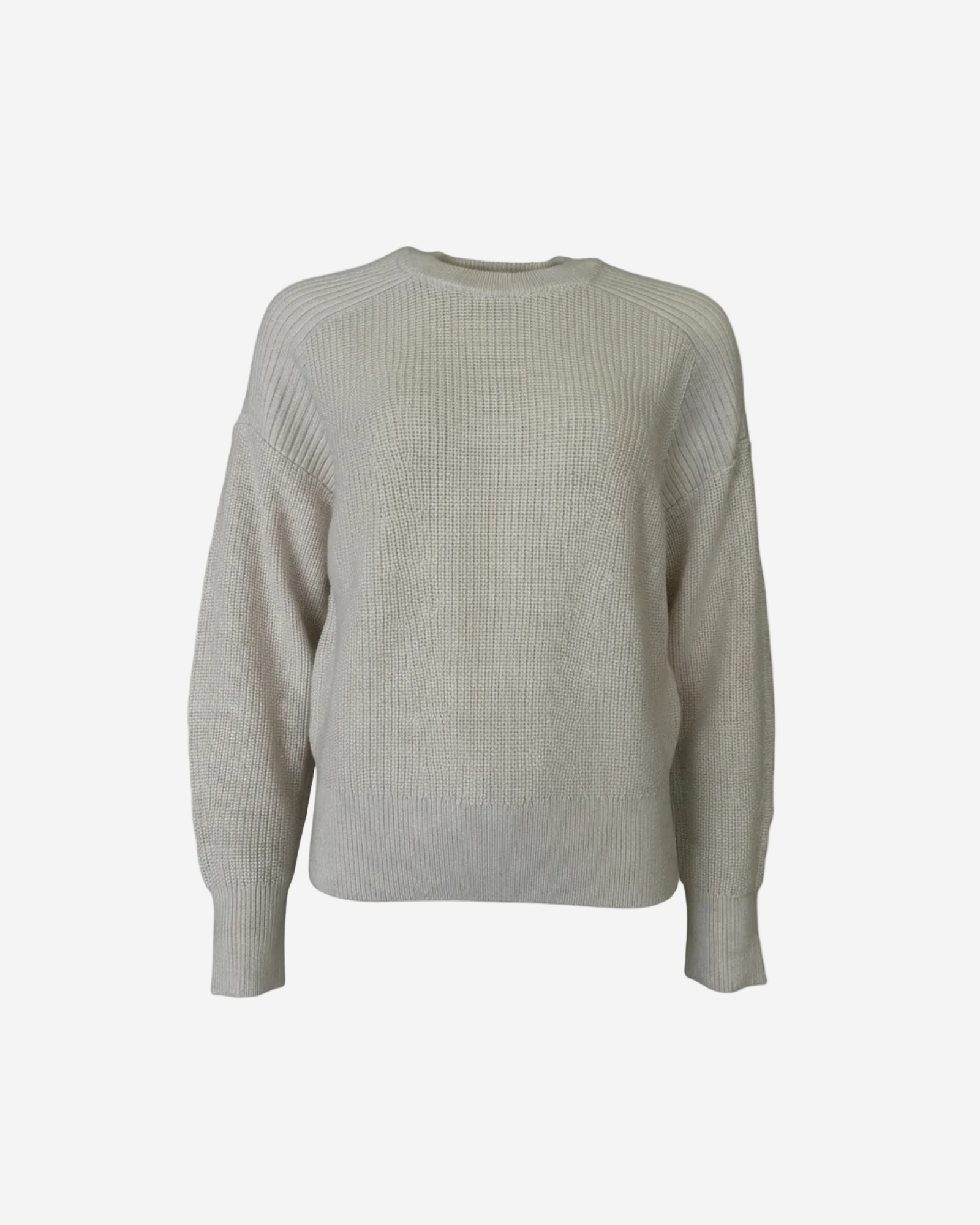 Ribbed Relaxed Knit Sweater MILK
