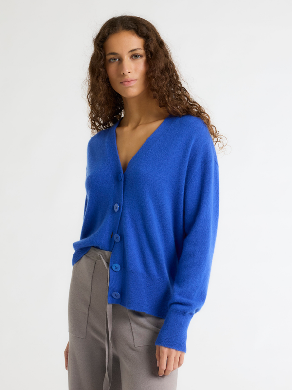 Longsleeve Cashmere Cardigan  BLUE