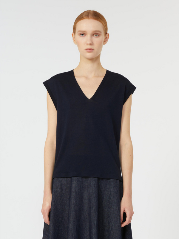 Cubano Knitted Vest Navy