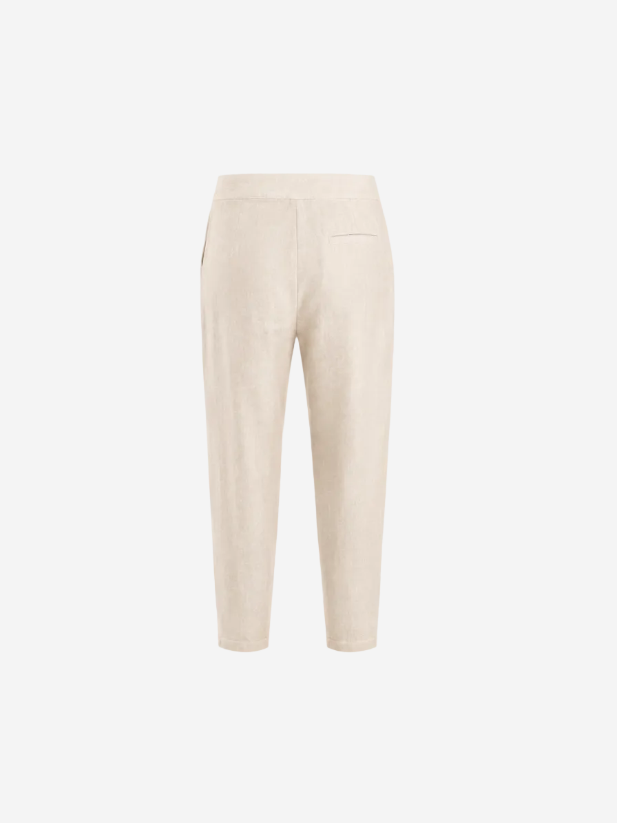 Linen Wide-Leg Trousers Safari Soft