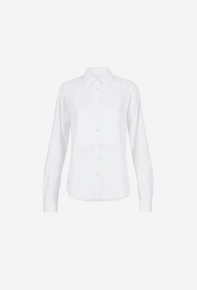 White shirt on a white background