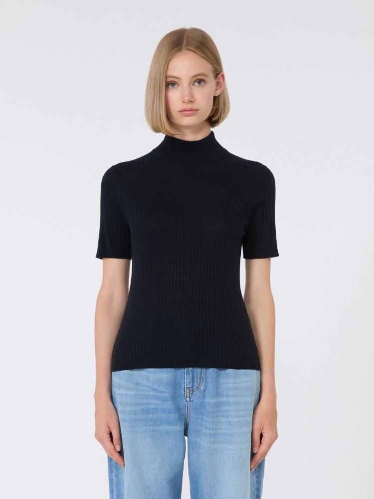 Jangy Knit Top Navy