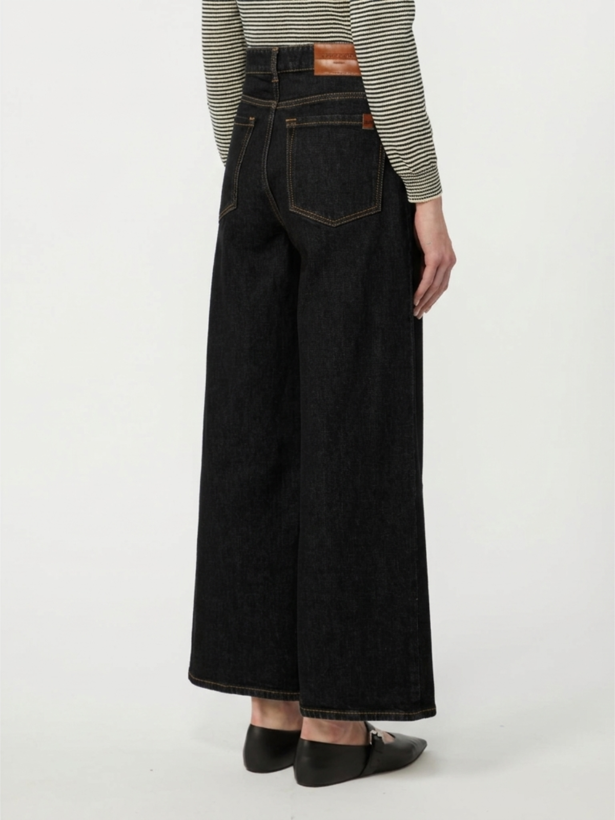 Flared comfortable Denim Jeans Black