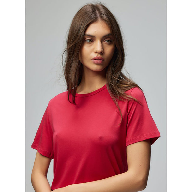 Relaxed Fit Tee in Rose Passion