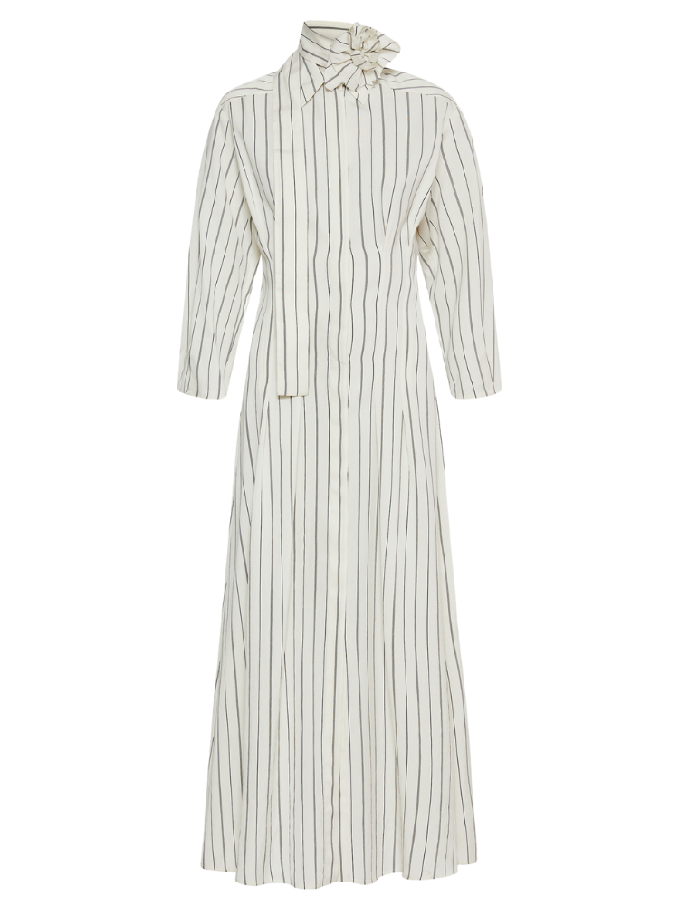 Denis Stripe Shirt Dress