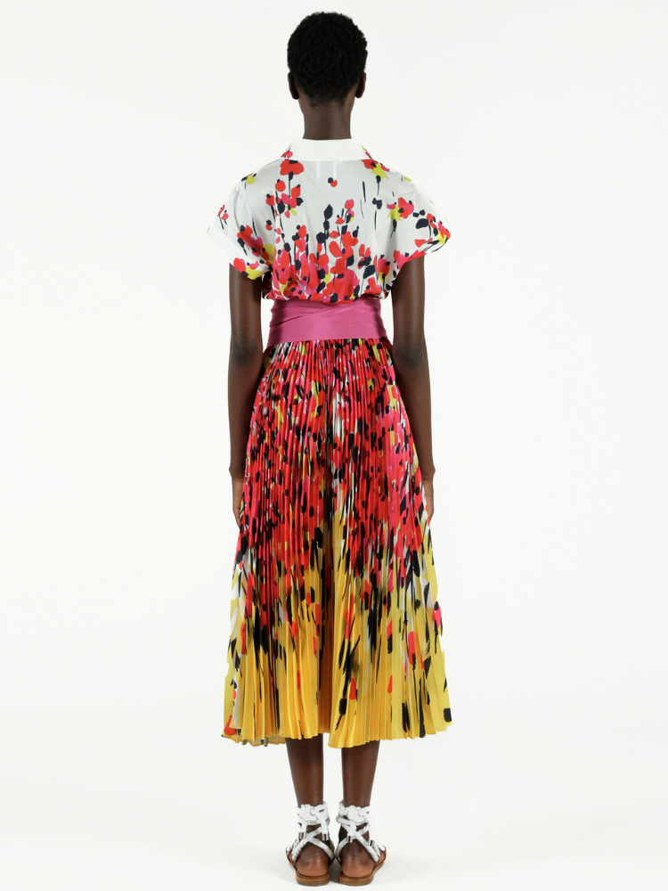 Hortense Pleated Long Dress