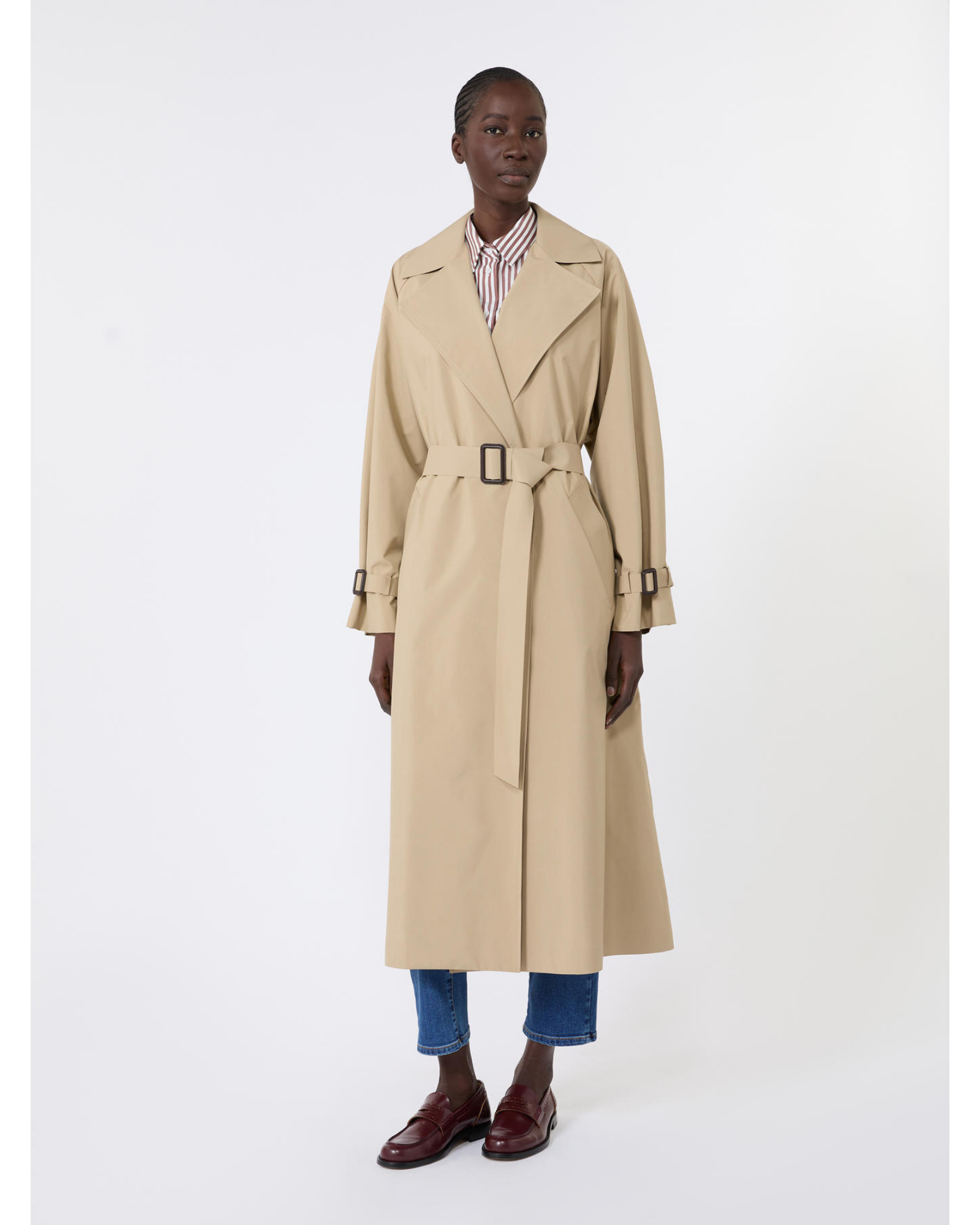 Microfibre membrane raincoat Ivory Bicolour
