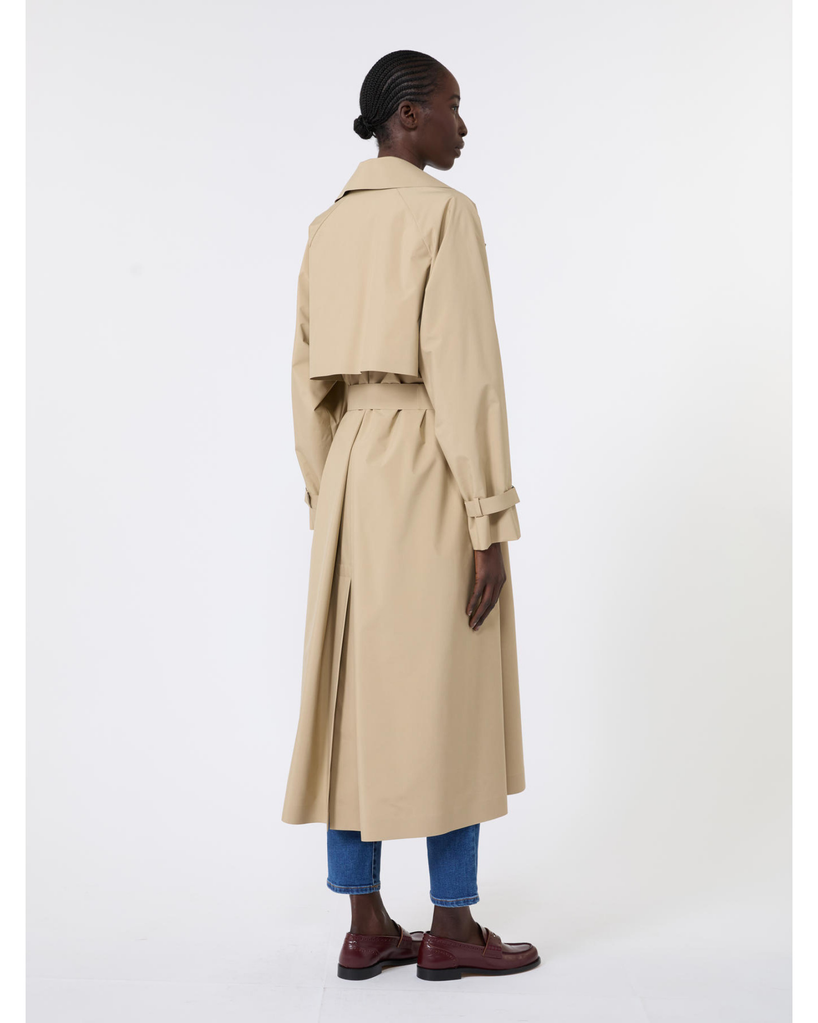Microfibre membrane raincoat Ivory Bicolour