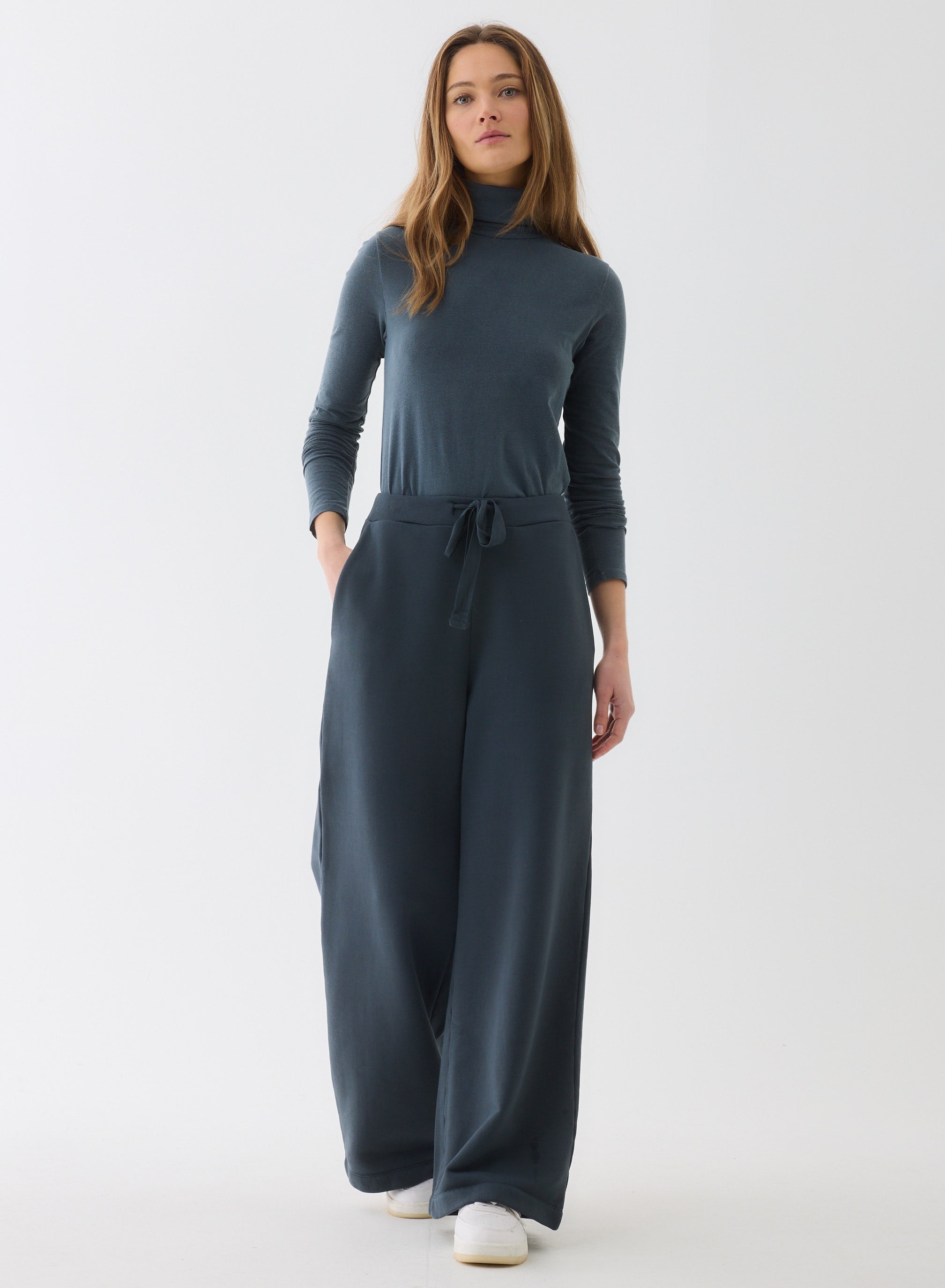 Wide Leg Lounge Pants CARBONE