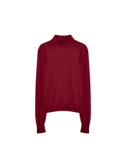 High Neck Longsleeve Cashair Red