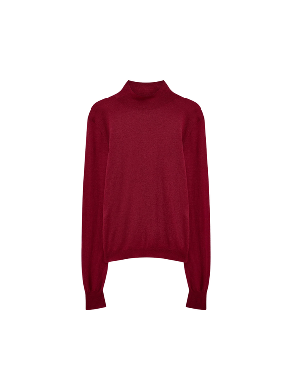 High Neck Longsleeve Cashair Red