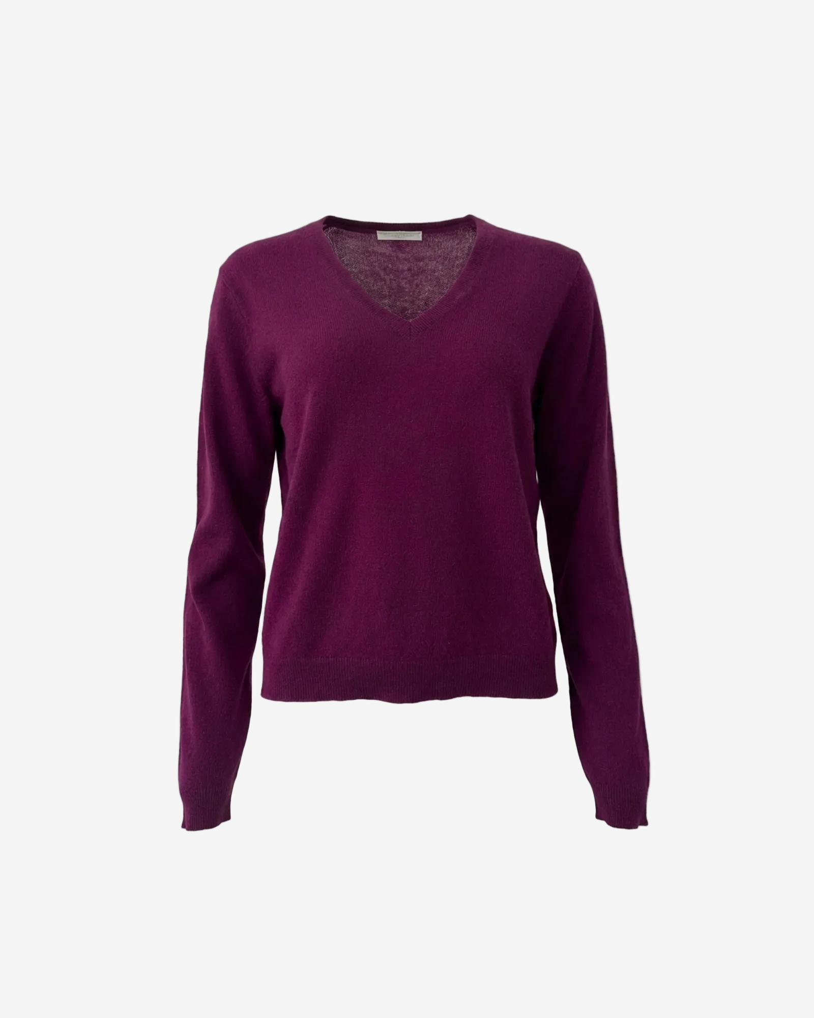 Purple sweater on a white background