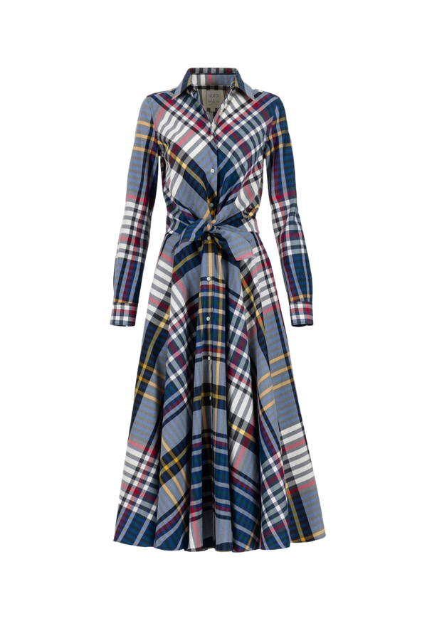 Draffa Dress Multi Plaid Print