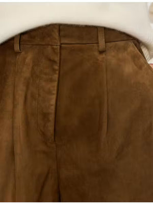 Suze-Pant-Light suede
