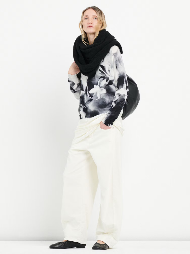 Cecilia V-neck Sweater Multi Print