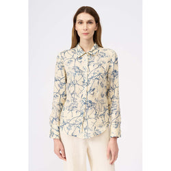 Classic Shirt in Washed Blue Toile Print