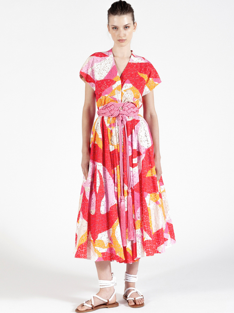 Joaquin Short Sleeve Midi Dress