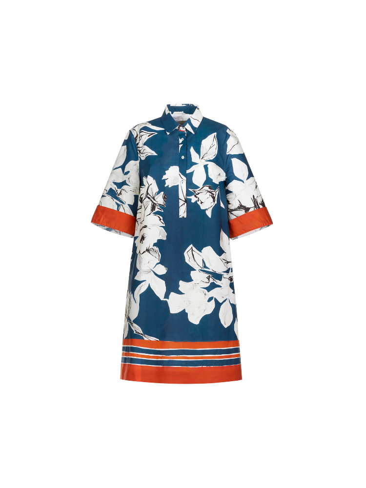Jackalyn Floral Print Shirt Dress