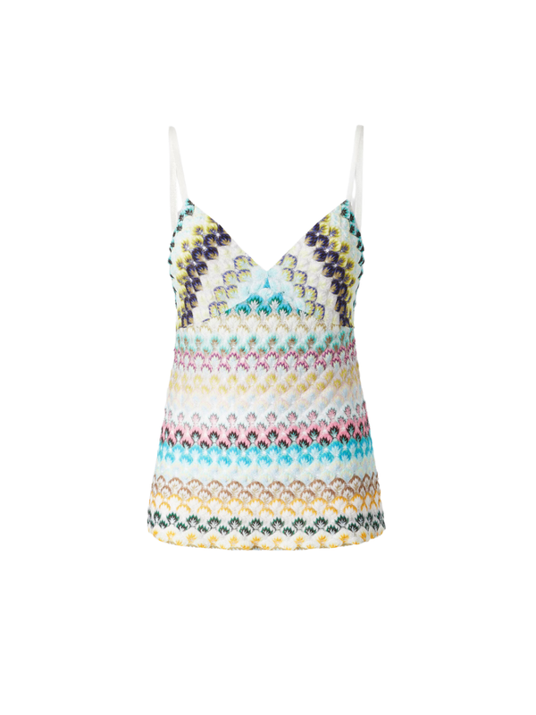 Sleeveless lace top