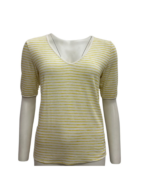 T-shirt Yellow Pinstripe