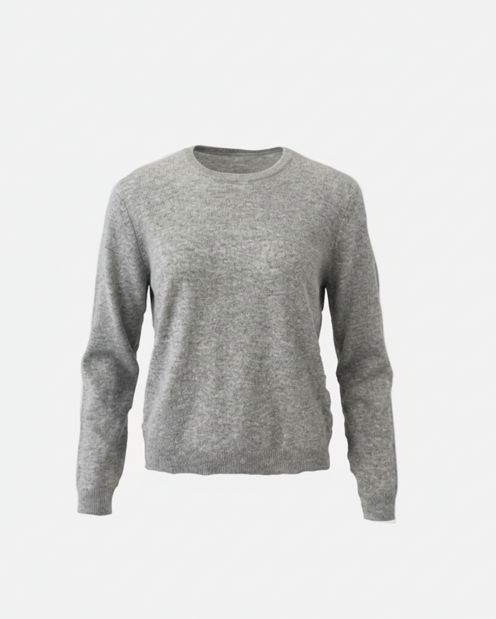 Gray sweater on a white background