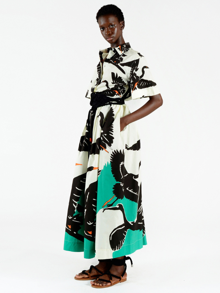 Mary Lu Short Sleeve Maxi Dress