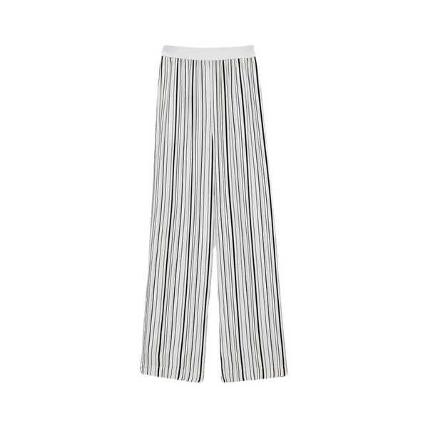 Silk Animation Hulin Trousers in Black/White