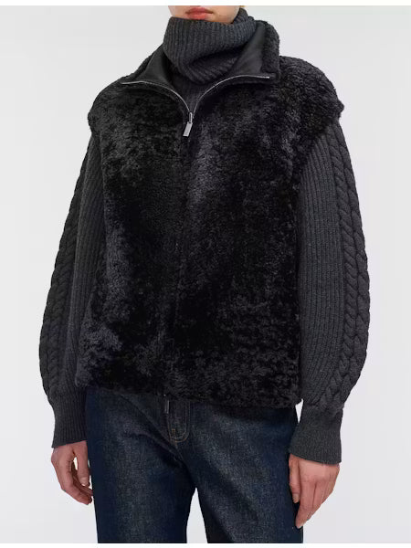 Nico-Jkt-Textured shearling