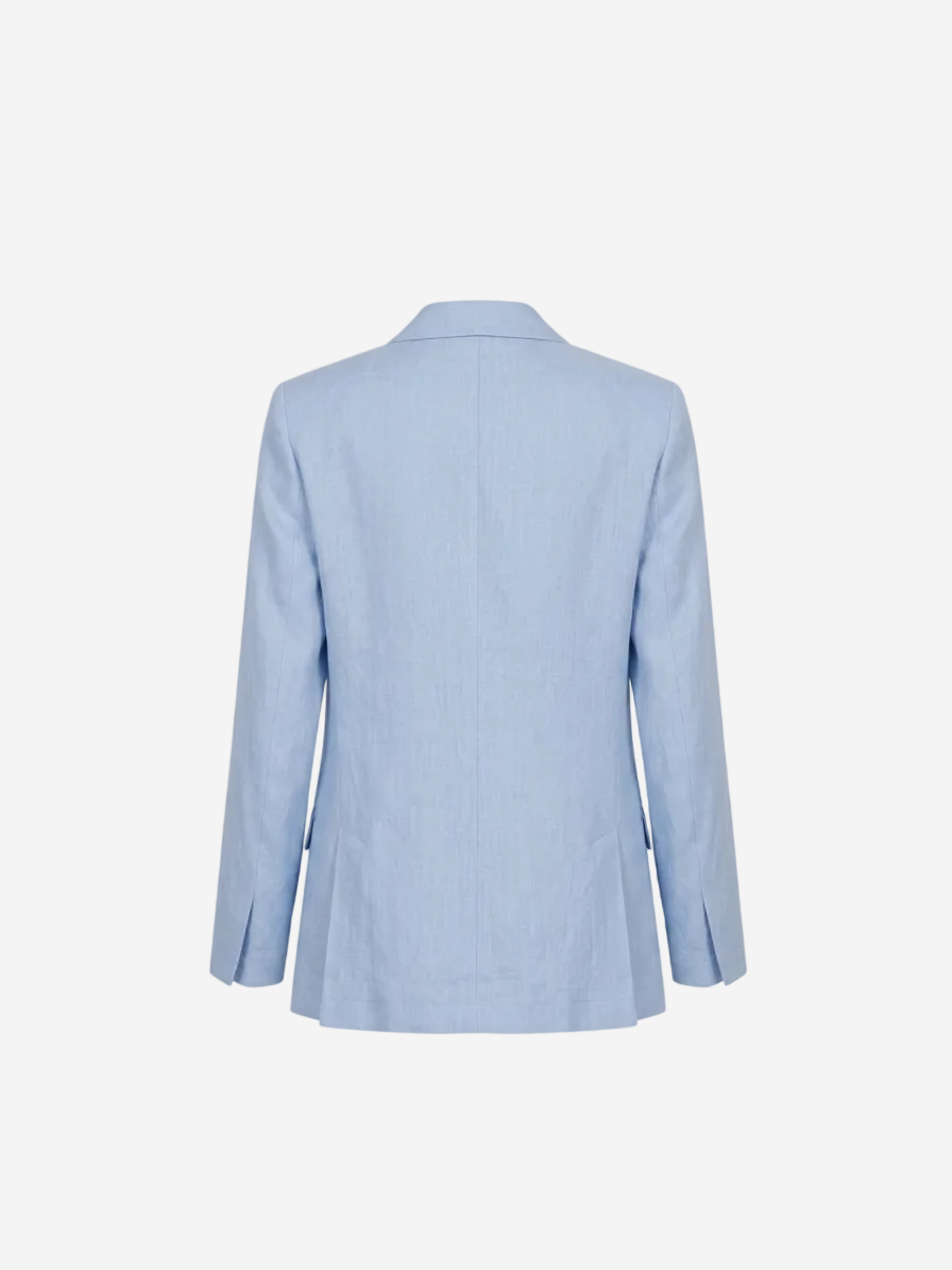 Linen Tailored Jacket Placid Blue