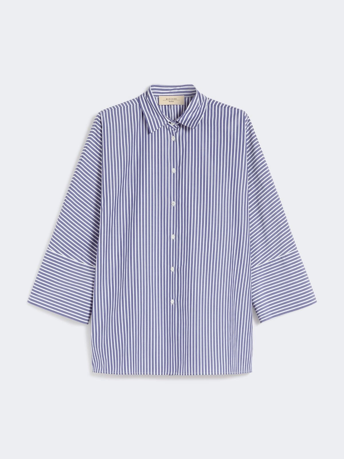 Cotton poplin oversize shirt Navy