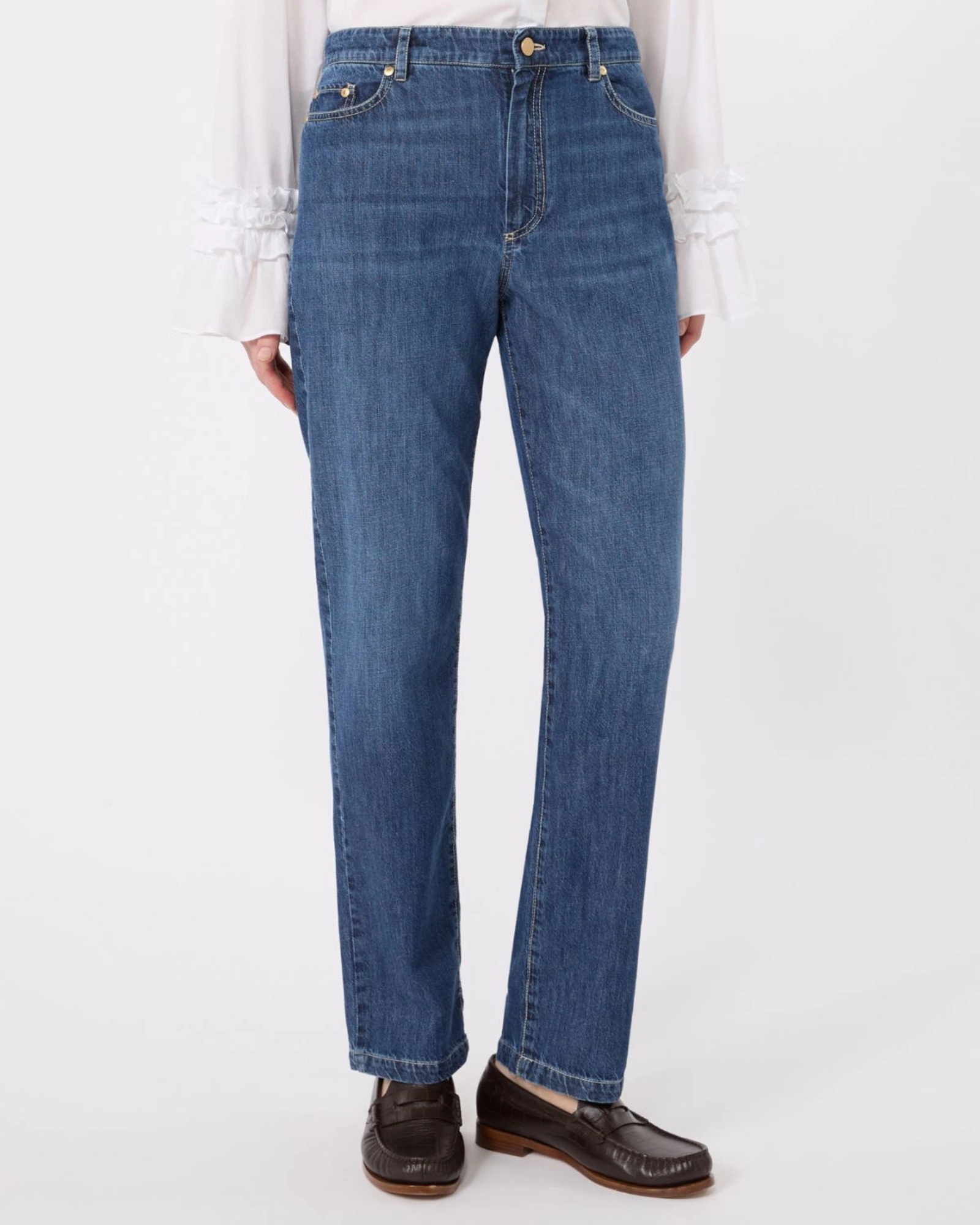 Cotton kapok denim trousers China Blue
