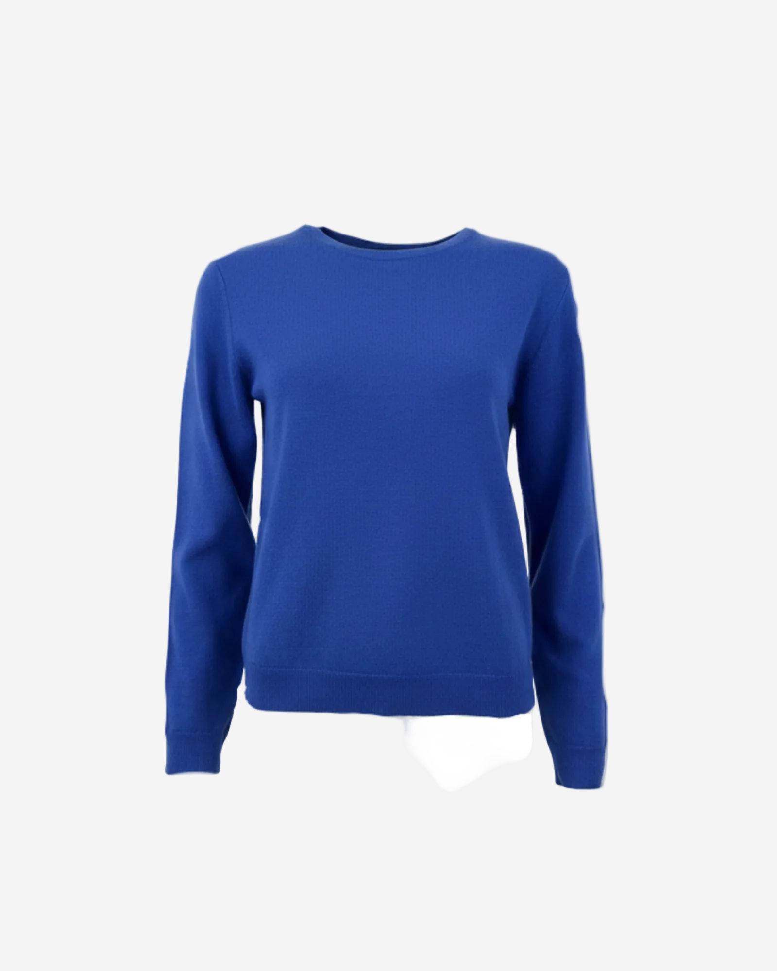 Blue sweater on a white background