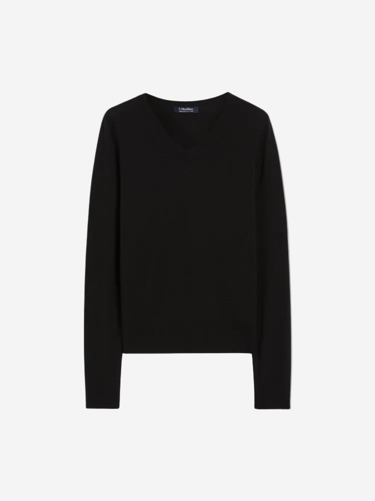 Black sweater on a white background