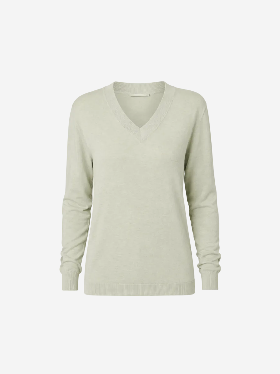 Linen Knit Top Safari Faded