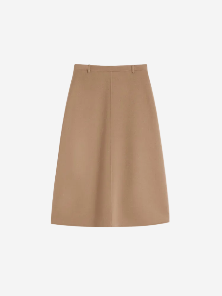 Beige skirt on a white background