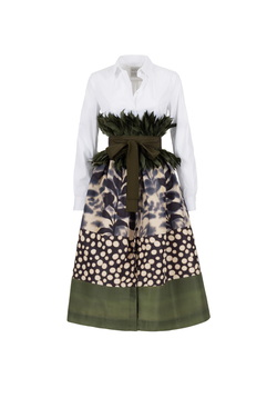 Nidivy Dress Leave Print