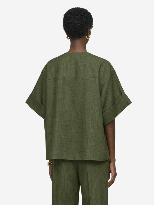 Yani top Palm Leaf