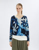 Cecilia V-neck Sweater Multi Print