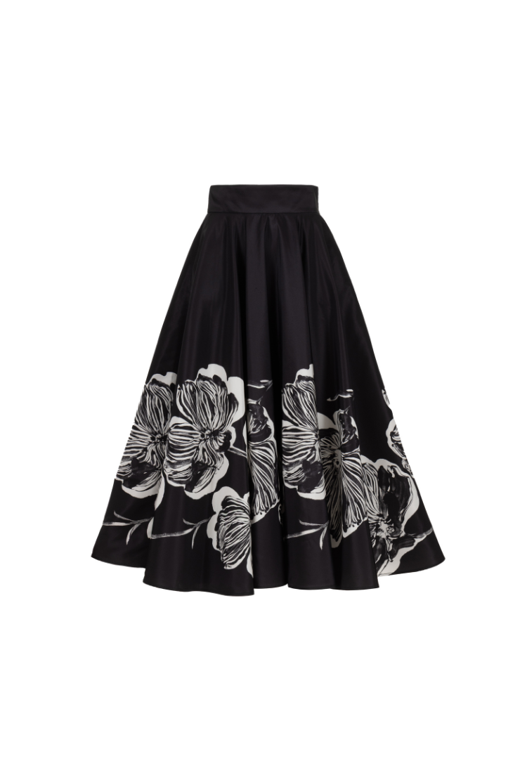 Tabba Floral Print Skirt Multi