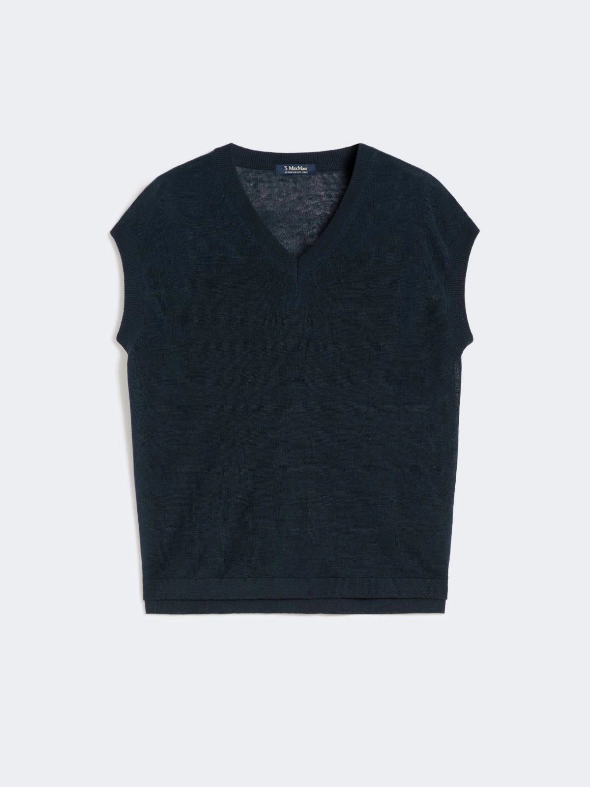 Linen yarn waistcoat Navy