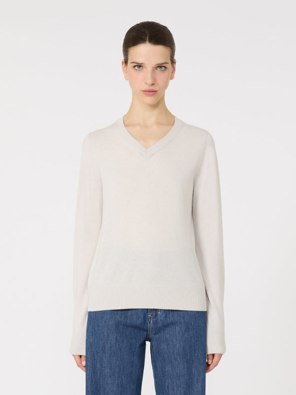 Idoneo V-neck Knit White