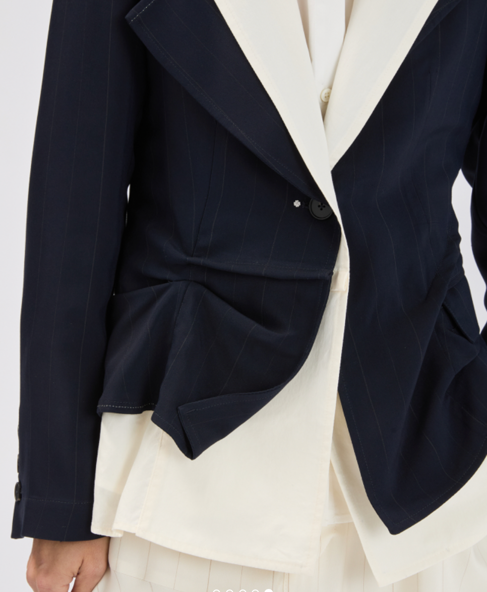 Brazen Jacket Navy Pinstripe