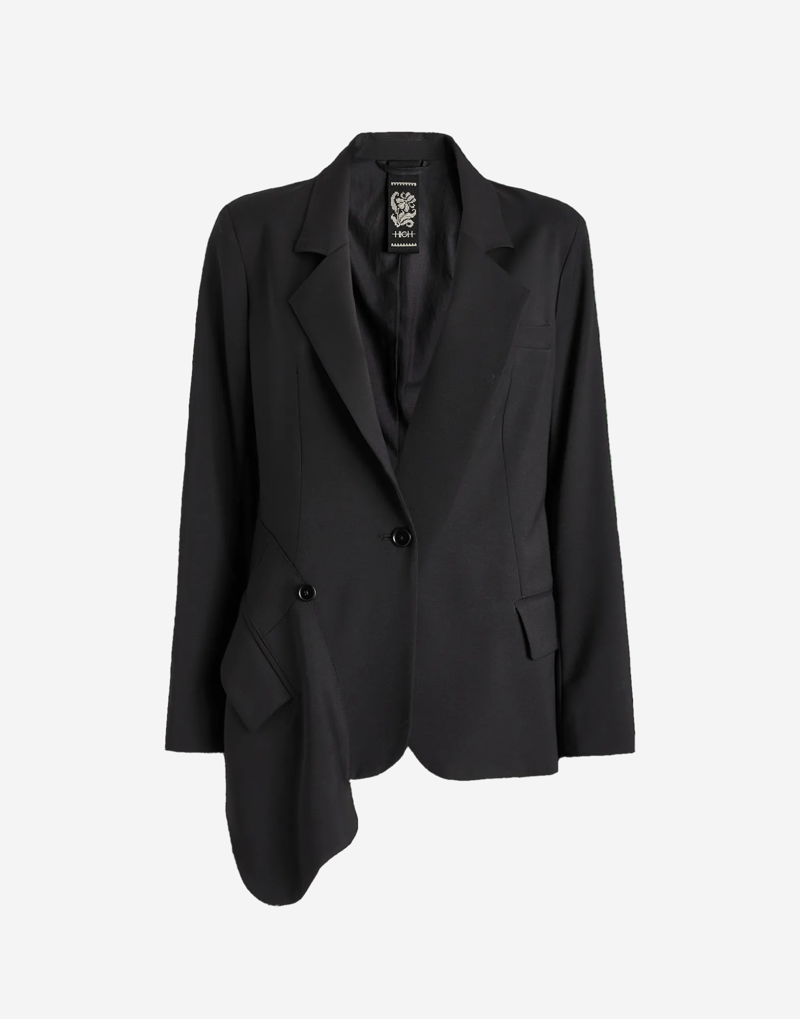 Black blazer on a transparent background