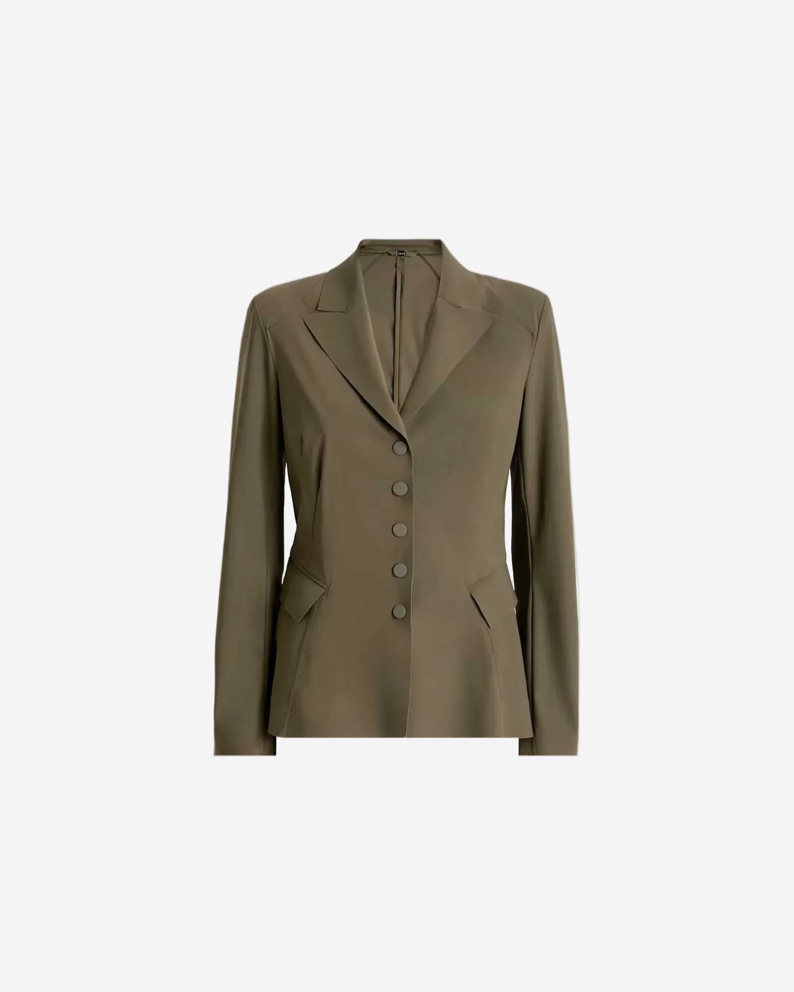 Green blazer on a white background