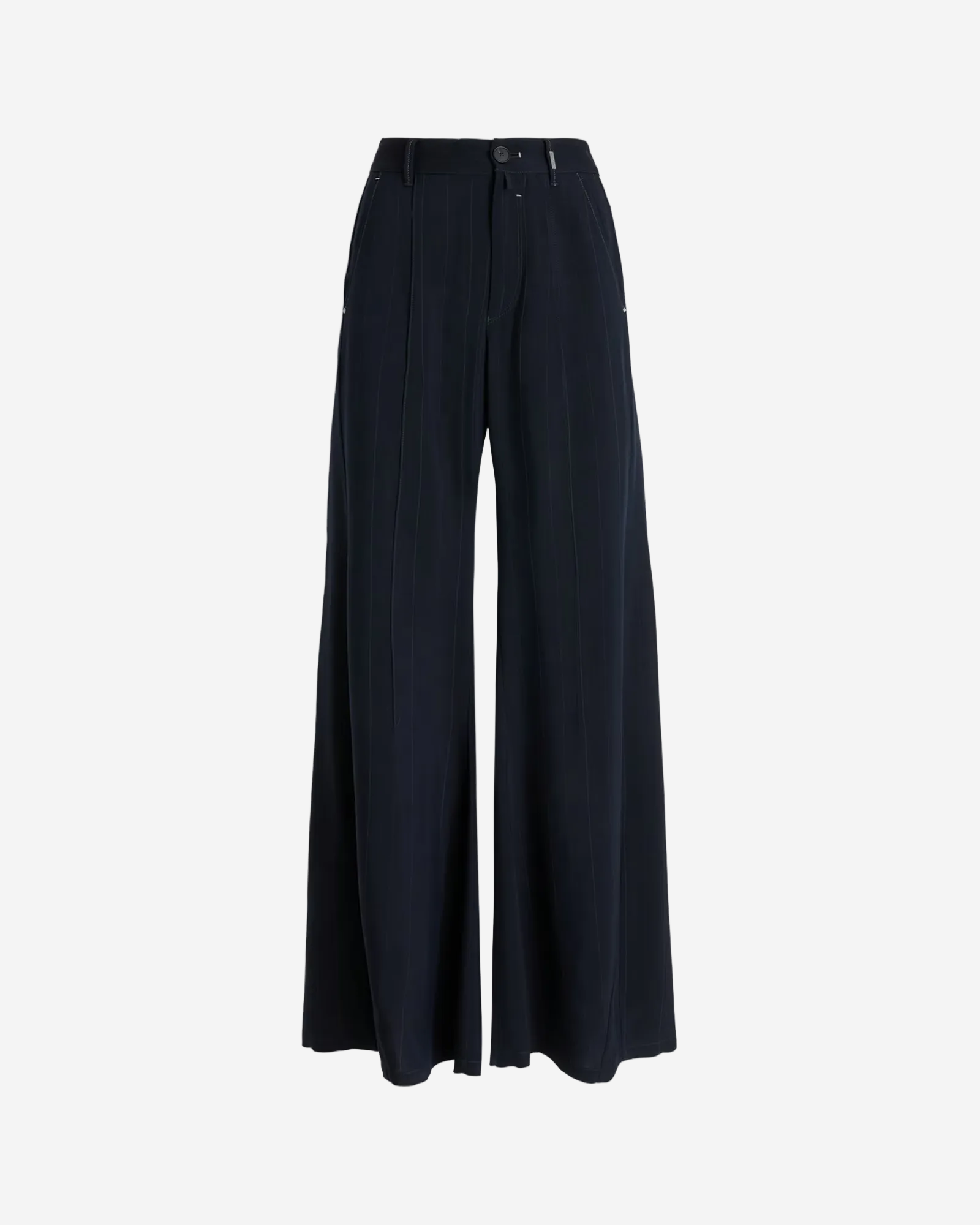 Caught Out Pants Navy Pinstripe